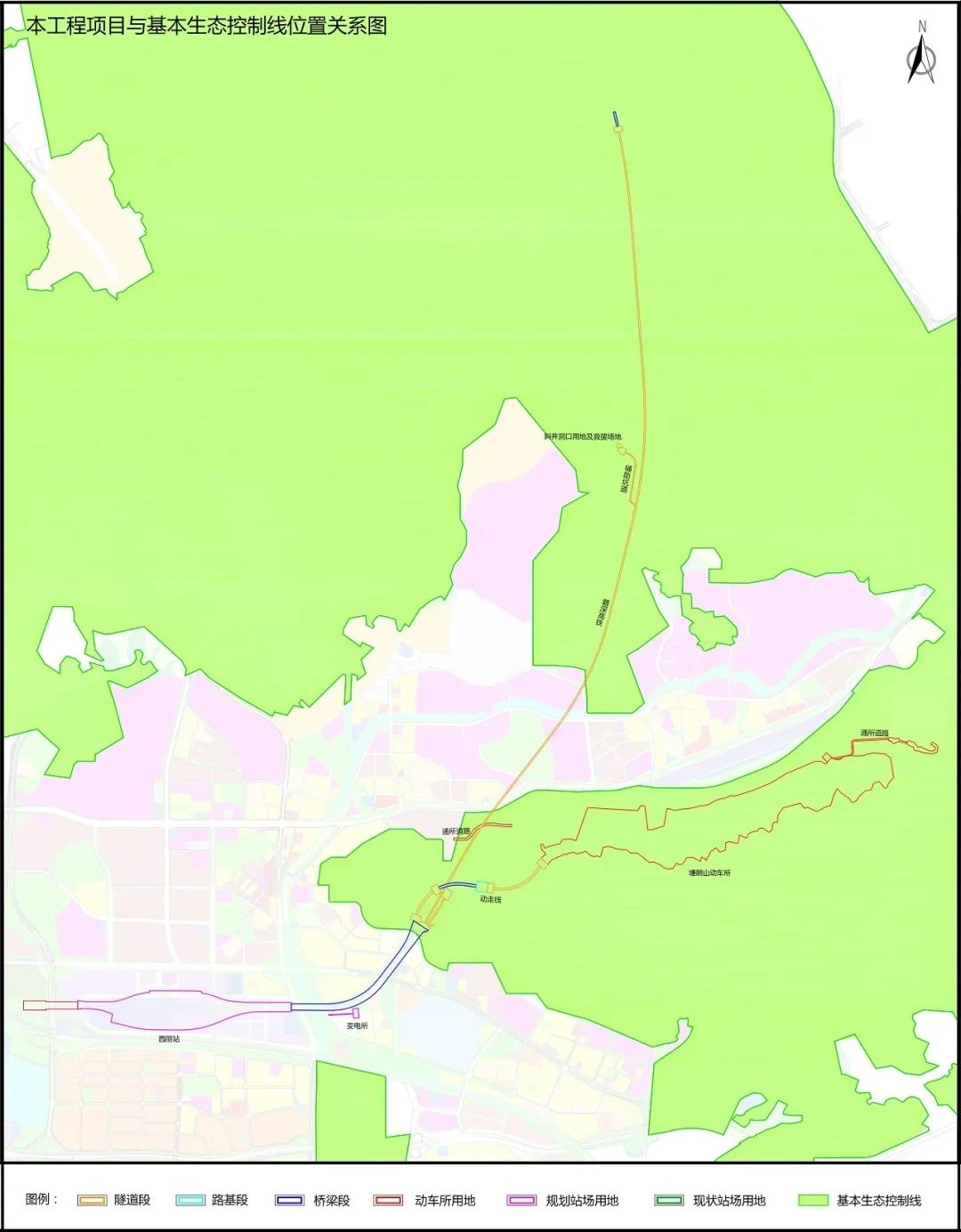 深圳枢纽新建西丽站及相关工程,拟选址于南山区西丽街道和桃源街道