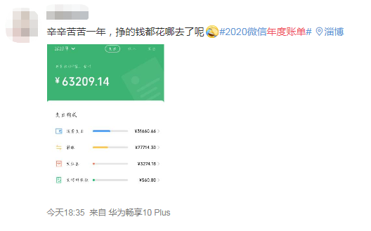 2020微信年度账单上线!网友们反应出奇一致